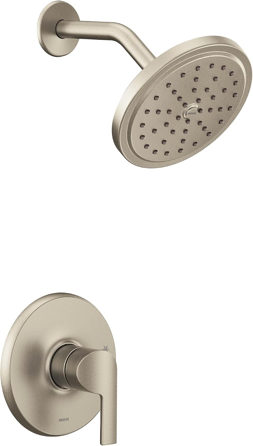 Moen UTS2202EPBN Doux Collection M-CORE 2-Series 1-Handle Shower Trim Kit, Valve Required, Brushed Nickel