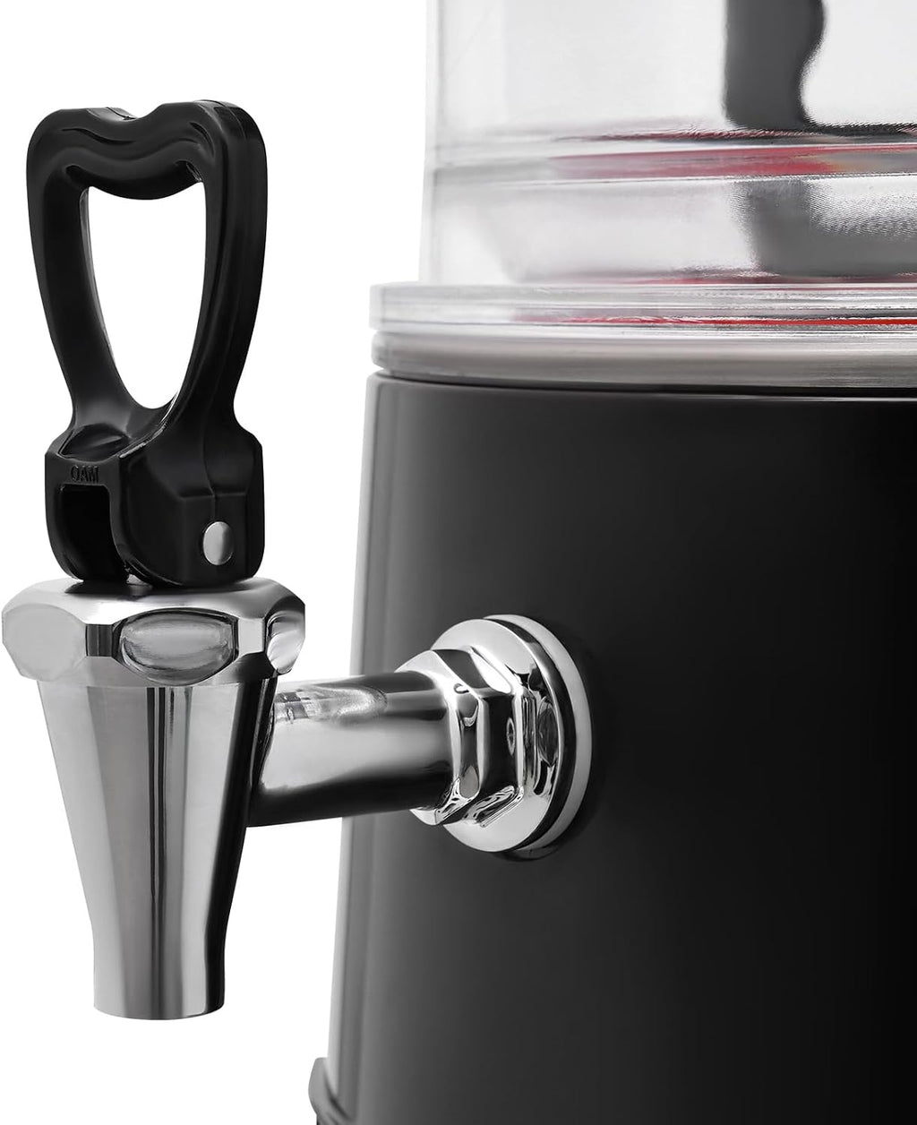 5L Commercial Hot Chocolate Maker Machine Chocolate Dispenser Warmer With Faucet 400W 110V Hot Beverage Warmer for Heating Chocolate Coffee Milk (5L-Red)
