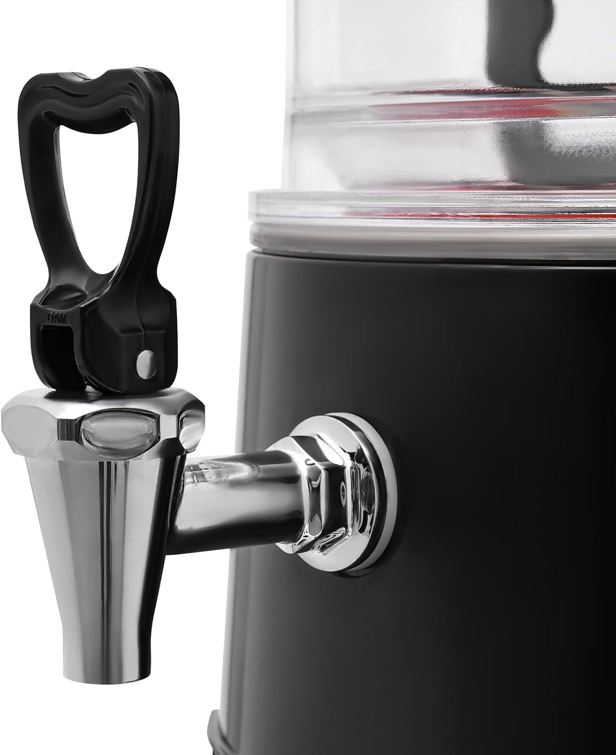 5L Commercial Hot Chocolate Maker Machine Chocolate Dispenser Warmer With Faucet 400W 110V Hot Beverage Warmer for Heating Chocolate Coffee Milk (5L-Red)