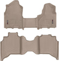 WeatherTech Custom Fit FloorLiners for Ram Truck 2500/3500, Ram 2500/3500-1st Row (OTH) & 2nd Row (4515711-4515454), Tan
