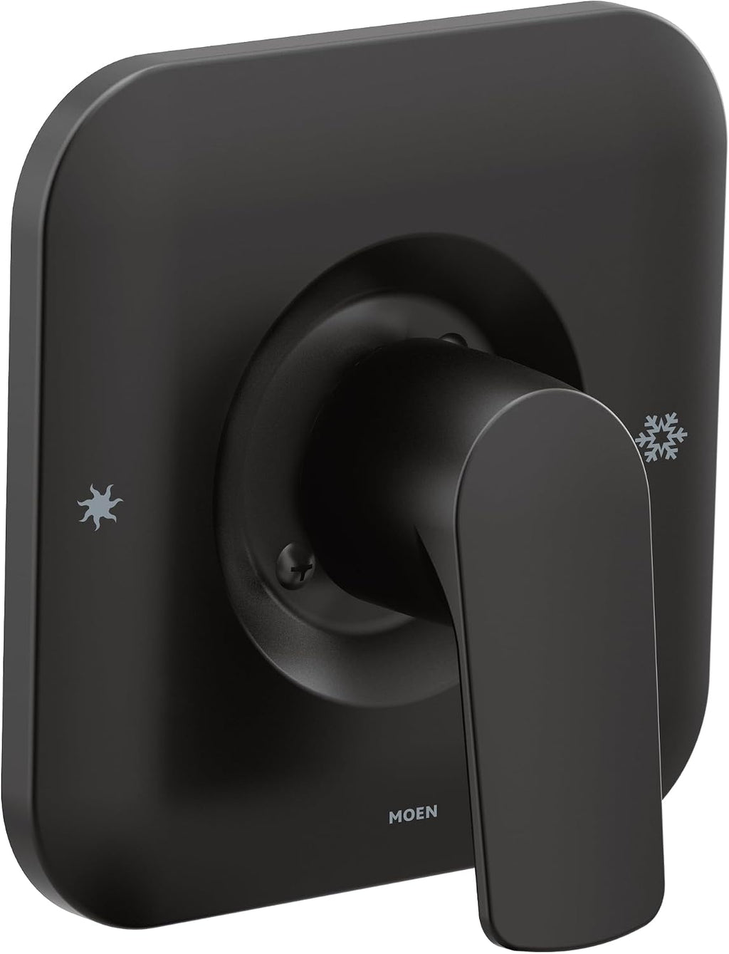 Moen T2811BL Rizon Posi-Temp Pressure Balancing Modern Shower Trim Kit, Valve Required, Matte Black