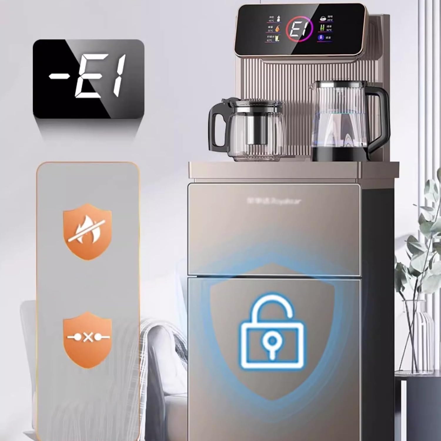 hot Water dispensers Vertical Intelligent Water Dispenser Household Bottom Mounted Water Bucket Multifunctional Automatic Bucket Water and Tea Bar Machine Instant hot Water Dispenser