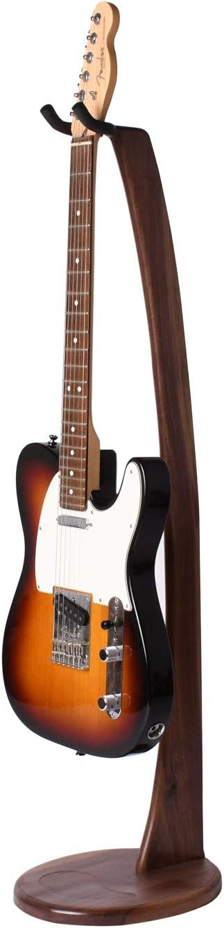 Ruach GS-1 Original Wooden Acoustic and Electric Guitar Stand – Handmade from Walnut
