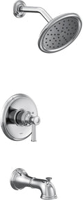 Moen UT2313EP Belfield M-CORE 2-Series 1-Handle Tub and Shower Trim Kit, Valve Required, Chrome