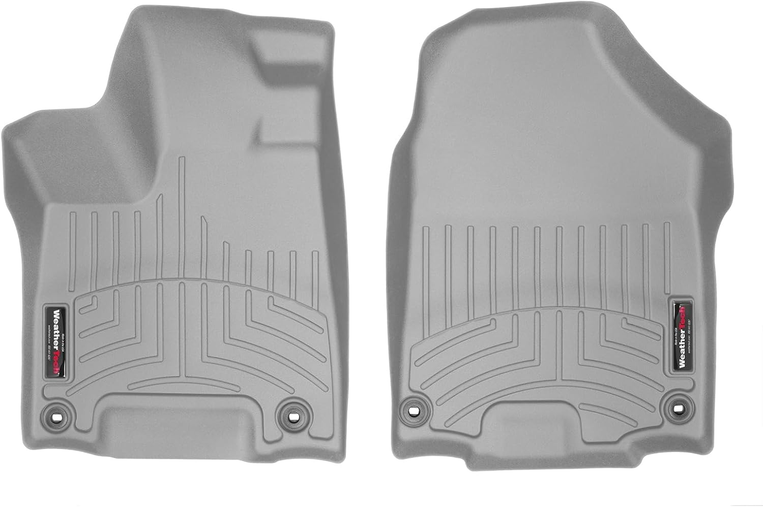 WeatherTech Custom Fit FloorLiners for Honda Ridgeline - 1st Row (469711), Grey