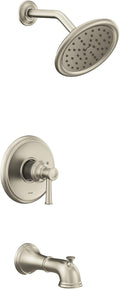 Moen UT2313EPBN Belfield M-CORE 2-Series 1-Handle Tub and Shower Trim Kit, Valve Required, Brushed Nickel