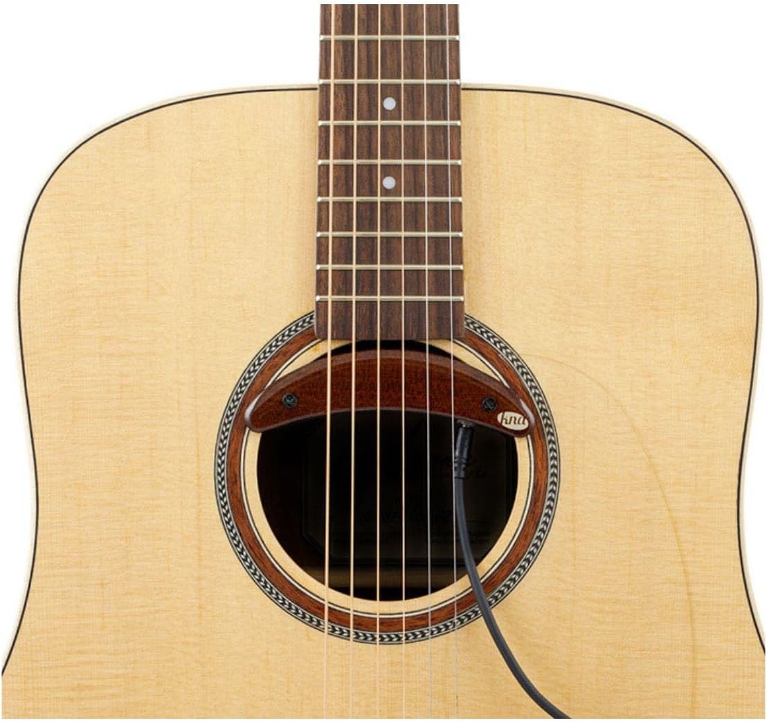 KNA HP-1A Active Humbucker Soundhole Pickup for Steel-String Acoustic Guitar – Warm Natural Tone, Noise-Free Performance, Built-In Preamp, Adjustable Volume, Easy No-Mod Installation