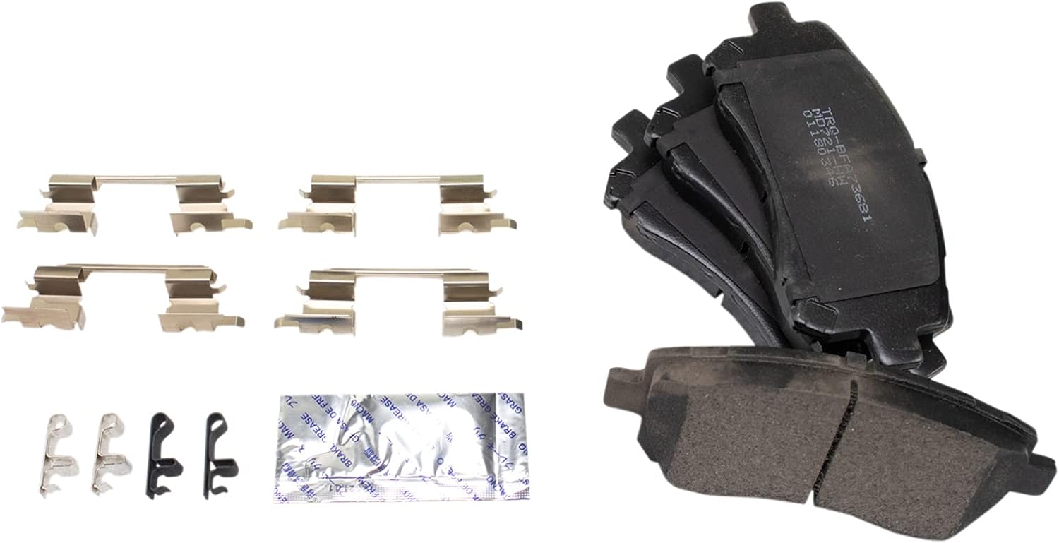 TRQ Front Brake Pad and Rotor Set Semi Metallic Vented Rotors Calipers Compatible with 2000 Subaru Outback