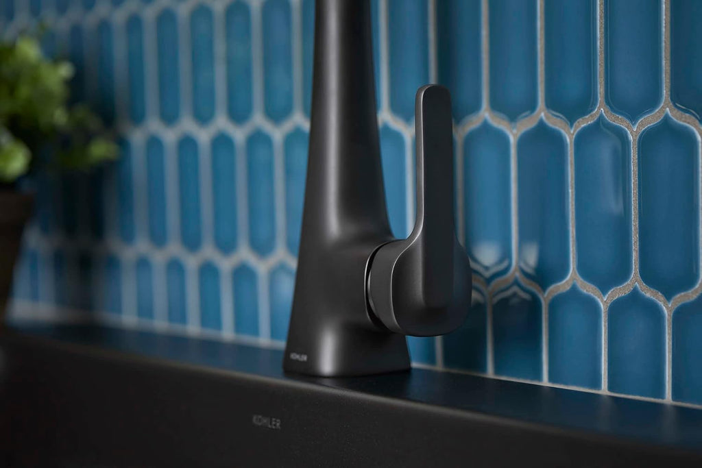 KOHLER R26281-SD-BL Maxton Touchless Pull-Down Kitchen Faucet with soap/Lotion Dispenser, Matte Black | Soap/Lotion Dispenser