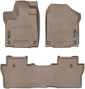 WeatherTech Custom Fit FloorLiners for Honda Pilot - 1st & 2nd Row (45839-1-2), Tan