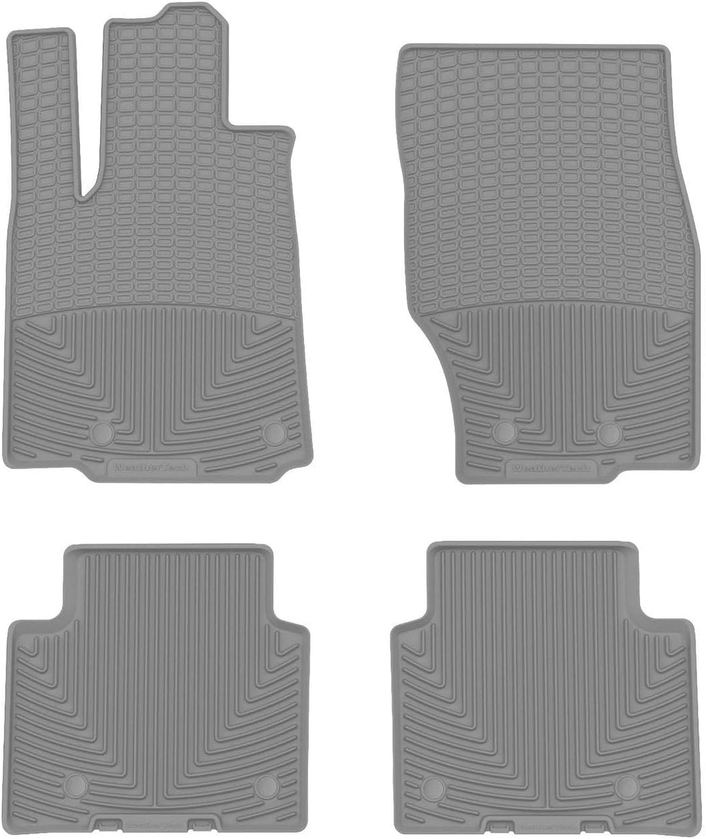WeatherTech All-Weather Floor Mats for Jeep Grand Cherokee 4xe, Grand Cherokee L, Grand Cherokee - 1st & 2nd Row (W614GR-W615GR), Grey