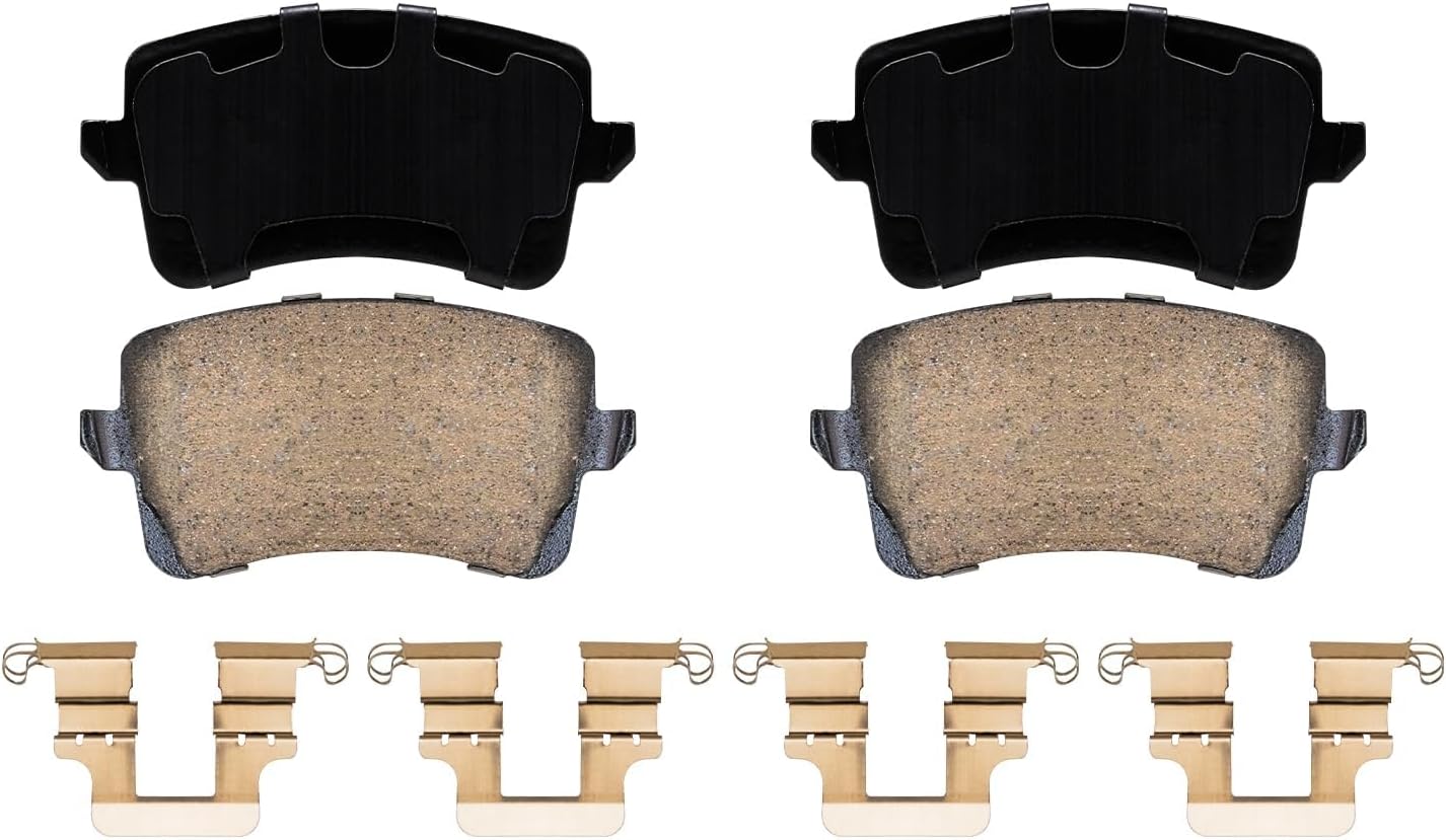 Detroit Axle - Brake Kit for Audi 2012-2013 A5, 2012 A5 Quattro, Disc Brake Rotors Ceramic Brakes Pads Replacement : 12.60' inch Front and 12.99' inch Rear Rotors