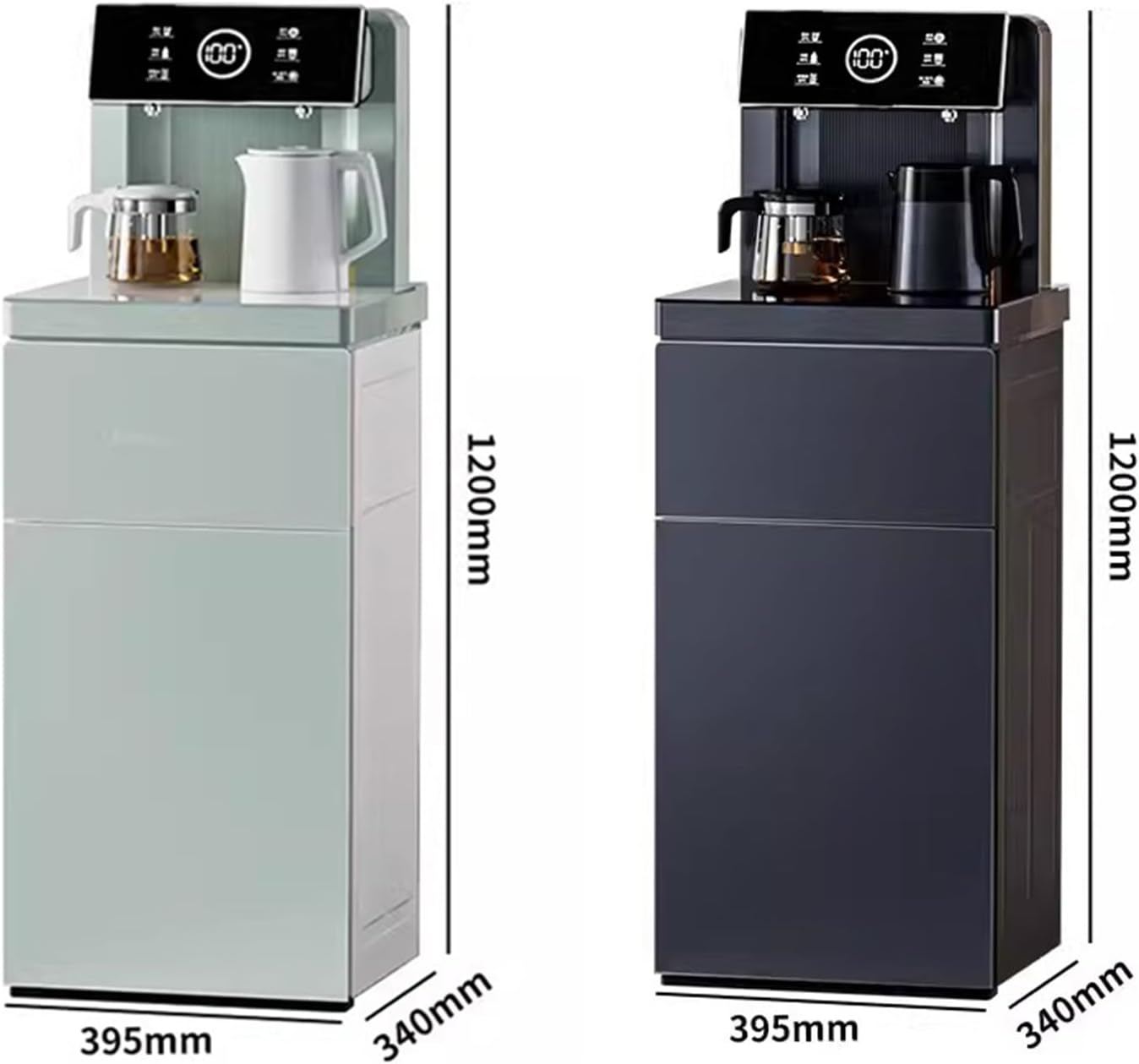 hot Water dispensers Tea Bar Machine Home Intelligent Voice Anti Dry Burn and Anti Overflow Fully Automatic Downward Water Bucket Drinking Machine Instant hot Water Dispenser (Color : B, Size : Warm
