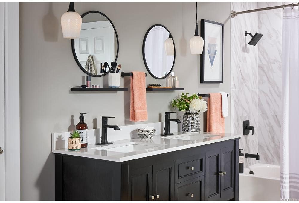 Moen Faucet Bath GENTA Matte BLK 1H 84760BL