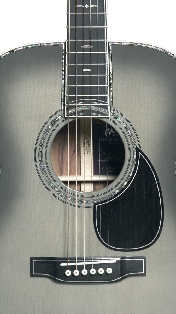 OM 45 John Mayer 20th Anniversary Acoustic Guitar Platinum Gray Burst