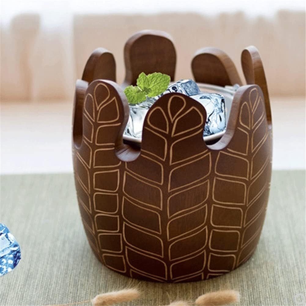 ice bucket, Handmade Double Thermal Insulation Ice Bucket Metal Double Thermal Insulation Ice Bucket Set Home Kitchen