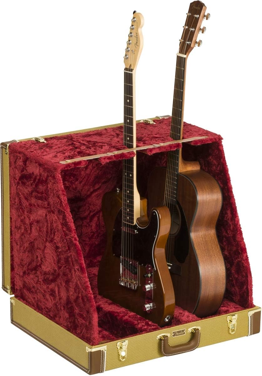 Fender Classic Series Case Stand, 3-Guitar, Tweed