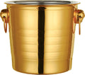 Stainless Steel Bar Ice Bucket Set, Included Tongs Great for Home Bar, Chilling Beer, Champagne and Wine