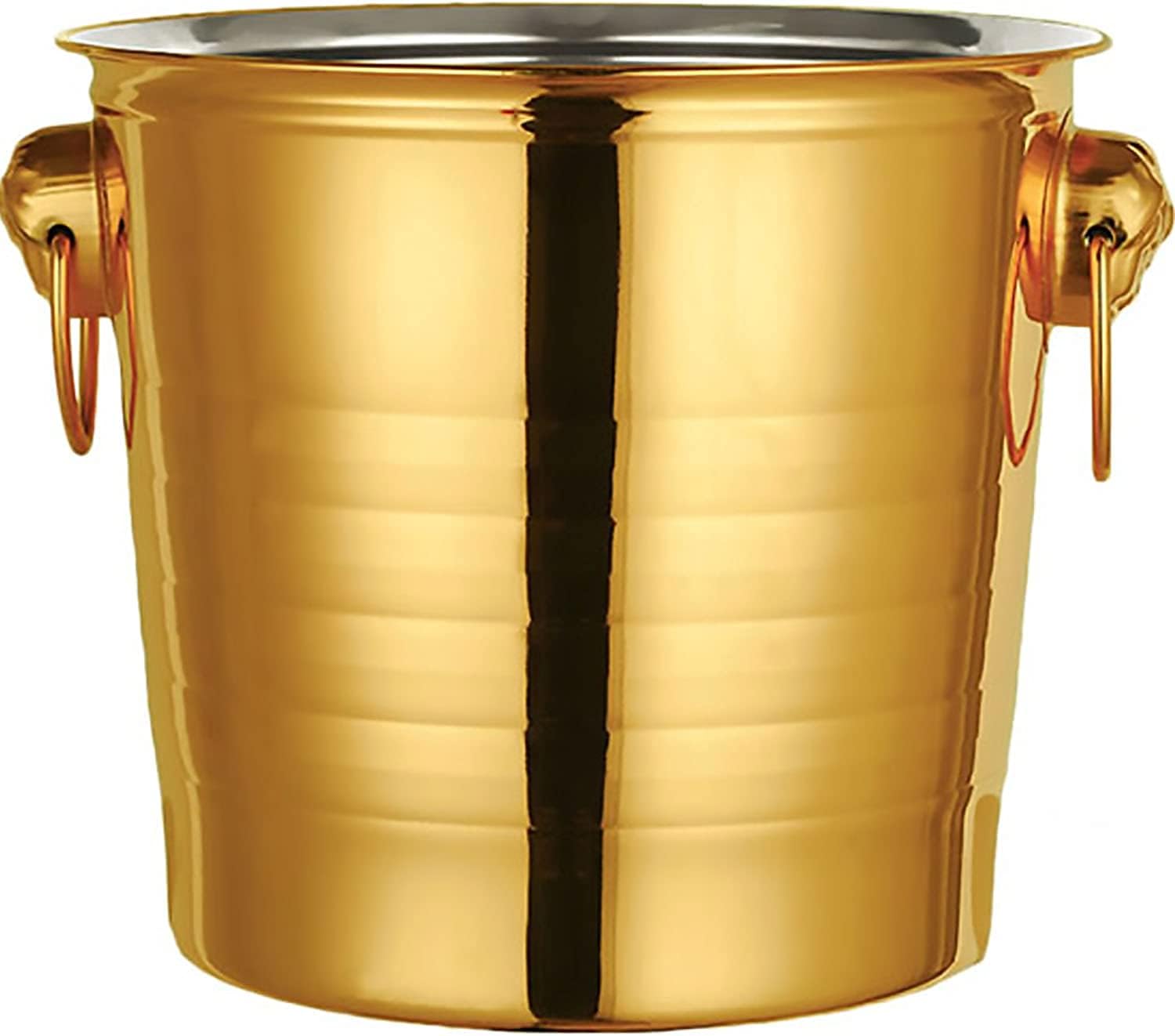 Stainless Steel Bar Ice Bucket Set, Included Tongs Great for Home Bar, Chilling Beer, Champagne and Wine
