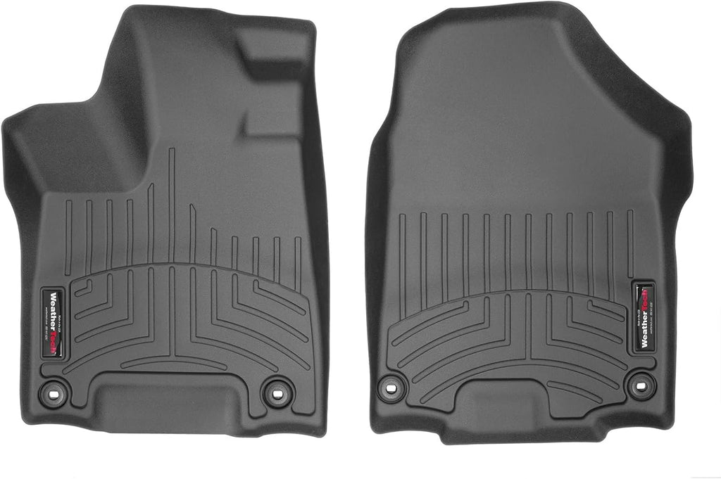 WeatherTech Custom Fit FloorLiners for Honda Ridgeline - 1st Row (449711), Black