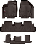 WeatherTech Custom Fit FloorLiners for Infiniti QX60, Pathfinder, Full Set (471698-1-2-3), Cocoa