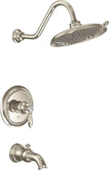 Moen UTS232104EPNL Weymouth M-CORE 2-Series 1-Handle Tub and Shower Trim Kit, Valve Required, Polished Nickel