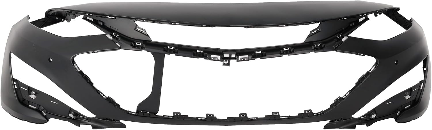 Garage-Pro Bumper Cover Compatible with Chevrolet Malibu 2019-2023 For Models With Parallel Park Assist Primed Front, Upper GM1000A38