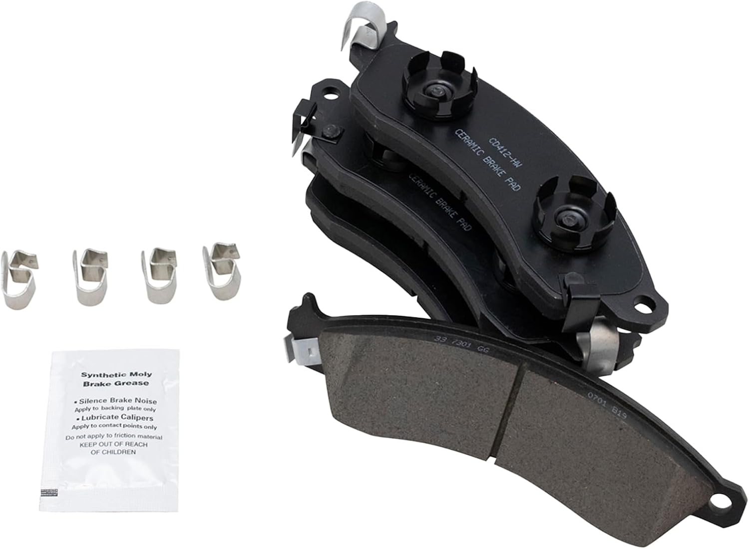 TRQ Performance Front Brake Pad and Rotor Set Ceramic Drilled Slotted G Coated Rotors Compatible with 1988-1996 Chevrolet Corvette