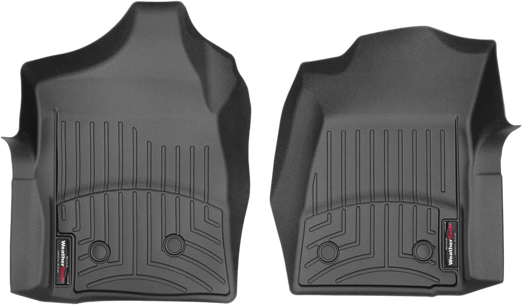 WeatherTech Custom Fit FloorLiners for Chevrolet Silverado, Sierra, Sierra - 1st Row (440281), Black
