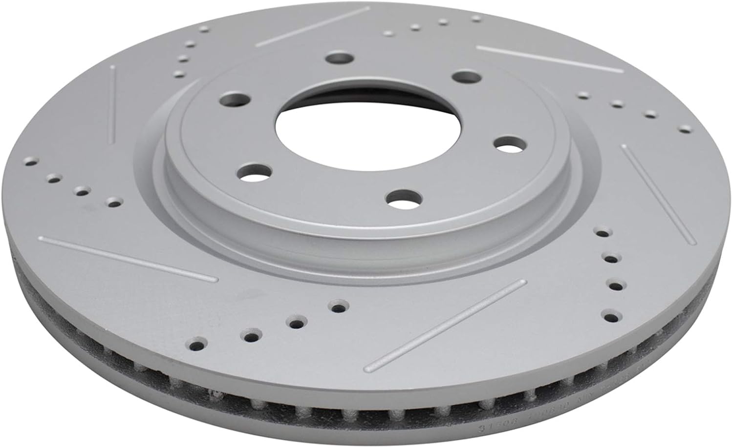 TRQ Performance Front Brake Pad and Rotor Set Ceramic Coated Drilled Slotted Vented Rotors Compatible with 2011-2013 Infiniti QX56 2014-2021 QX80 2012-2021 Nissan Armada 2011-2021 Titan