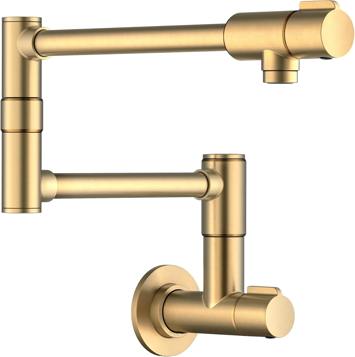 KRAUS Bolden Pot Filler Faucet with Retractable Arm, Wall Mount Kitchen Faucet, Pot Filler for Stove in Spot-Free Brushed Brass, KPF-5003SFBB
