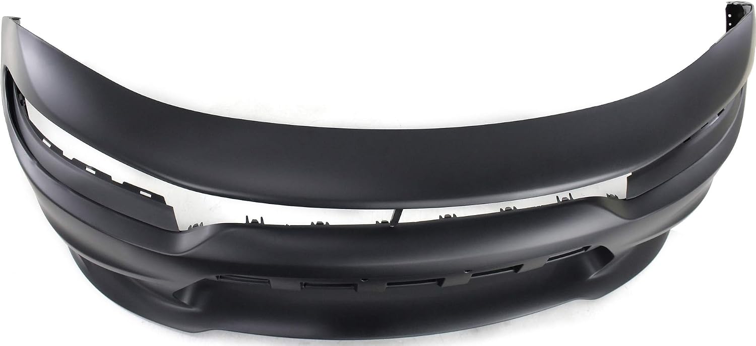 Garage-Pro Front Bumper Cover For Dodge Charger 2015-2023, Primed, For Models with Hood Scoop, Without Widebody, with Elliptical Fog Light Hole, 2023 Dodge Charger Accessories