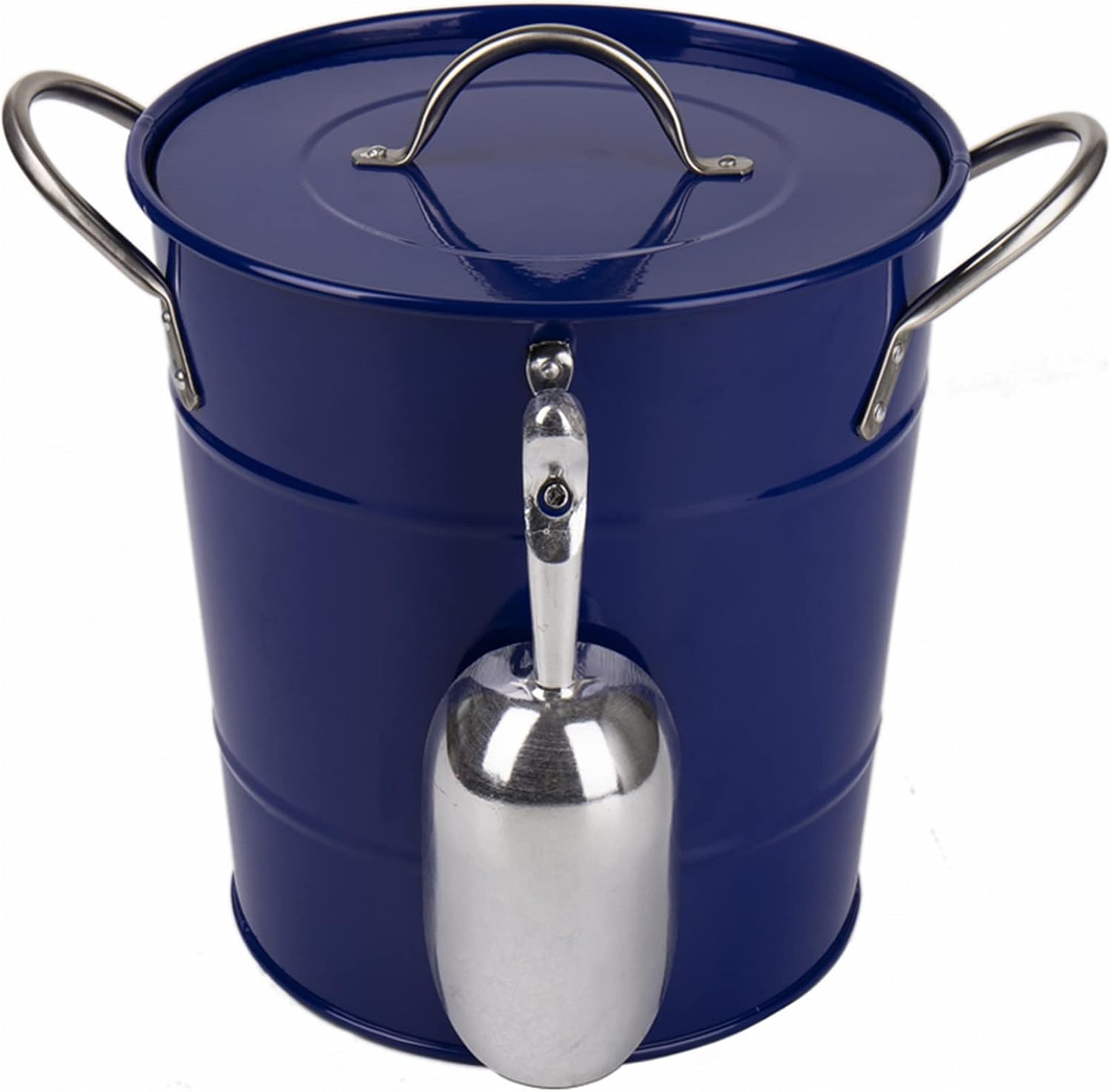 Ice Bucket,Ice Bucket with Lid and Ice Tongs,3.5L Metal Double Walled Ice Bucket Set, Home Kitchen Gifts with Lid, Modern Ice Bucket, Ice Buckets for Parties, Durable Ice Bucket, Ideal for P