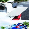 Compatible for Honda Civic 10th Gen 4 Door 2016-2020 Rear Trunk Lid Boot Spoiler Wings Sport Seagull Style Car Exterior Accessories(White Black)