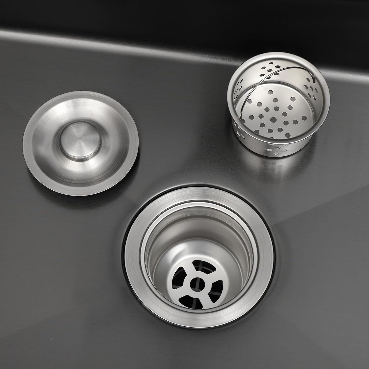 Stainless Steel Utility Sink,Free Standing Single Bowl Kitchen Sink with Cold and Hot Faucet Water Pipe kit,Outdoor Indoor Stainless Steel Sink for Laundry Room,Garage,Basement