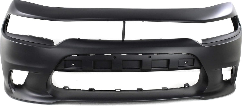 Garage-Pro Front Bumper Cover For Dodge Charger 2015-2023, Primed, For Models with Hood Scoop, Without Widebody, with Elliptical Fog Light Hole, 2023 Dodge Charger Accessories