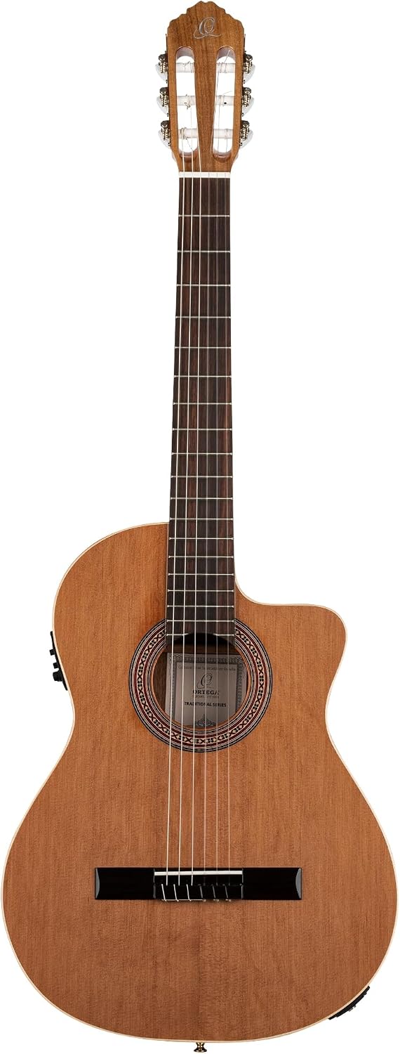 Traditional Series - Made in Spain Solid Top Thinline Acoustic-Electric Classical Guitar w/Bag