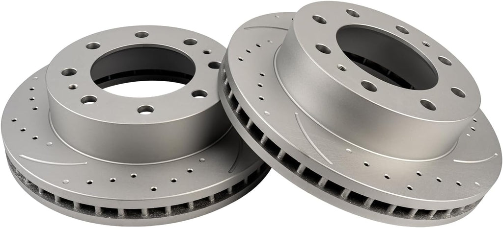 KAC - 324.8mm Front Disc Brake Rotors | Brake Kit for 2001-2010 Silverado 2500 HD; Sierra 2500 HD, 2003-2022 Express 3500, 2003-2023 Savana 3500 2pcs Automotive Replacement Brake Rotors,55072