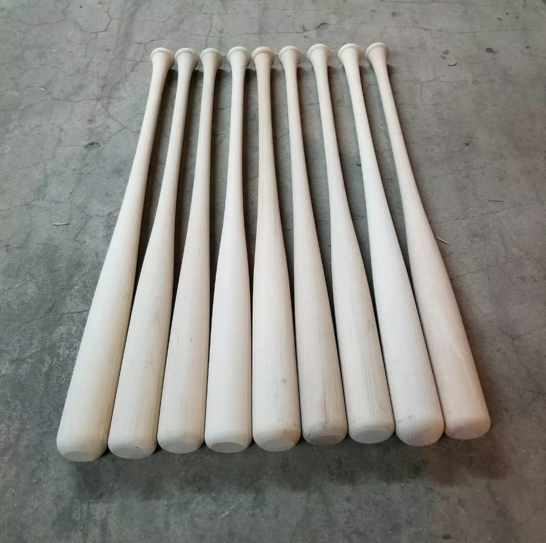 32'' Wood Baseball Blem Bats (Sold in Bundles of 9), One Size