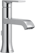 Moen 6706 Genta LX One-Handle Modern Bathroom Sink Faucet, Chrome, Single Hole with Optional Deckplate, Includes Pop-Up Drain