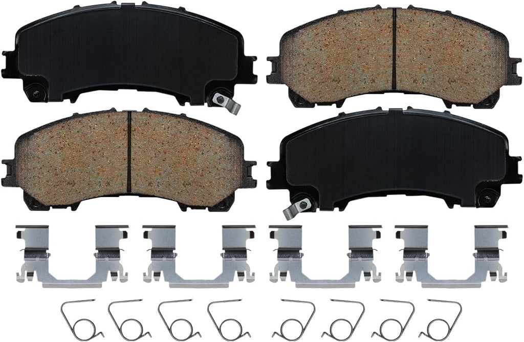 Detroit Axle - Brake Kit for 2014-2019 Nissan Rogue, Drilled & Slotted Rotors, Ceramic Brake Pads Replacement: 12.60' inch Front & 11.50' inch Rear