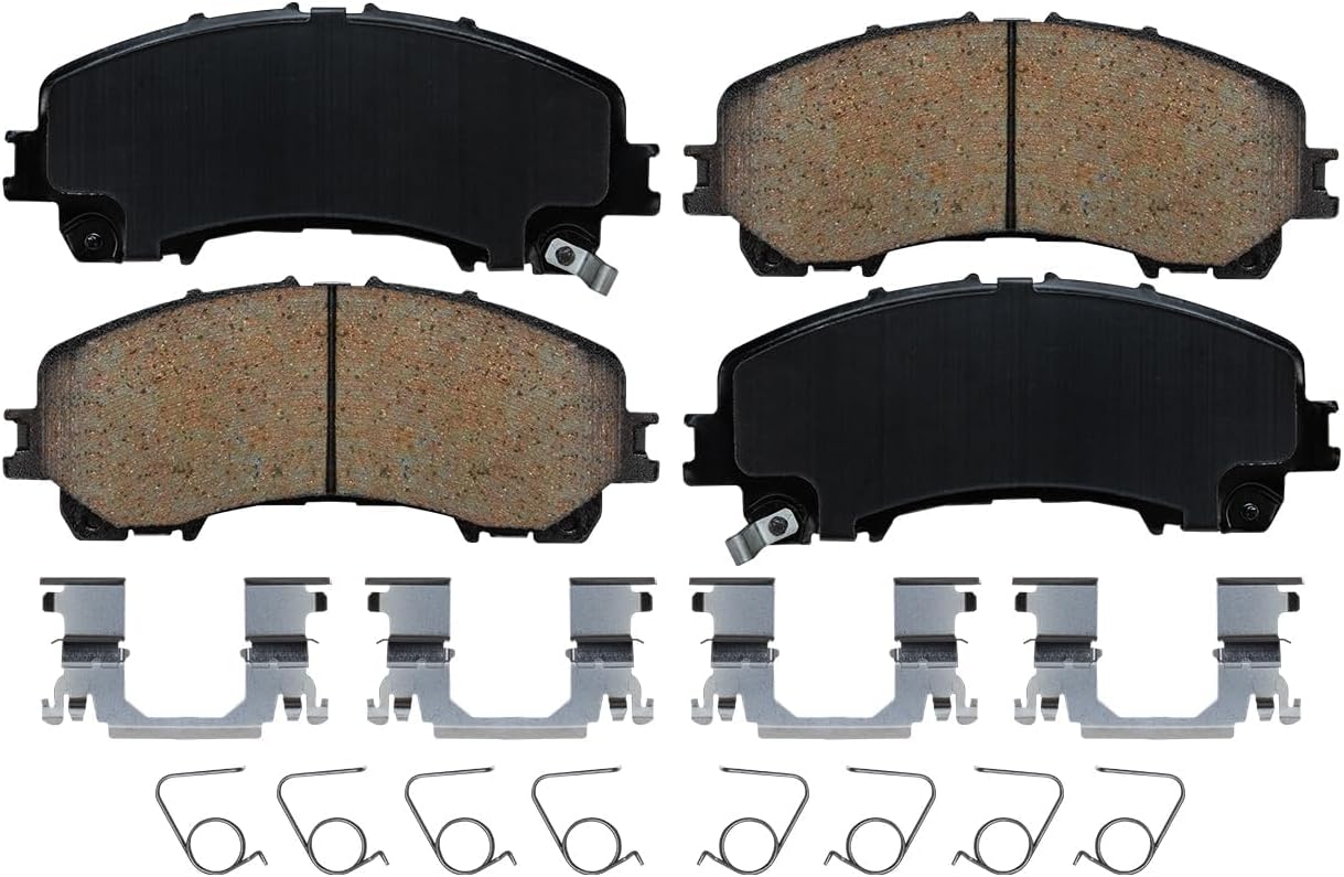 Detroit Axle - Brake Kit for 2014-2019 Nissan Rogue, Drilled & Slotted Rotors, Ceramic Brake Pads Replacement: 12.60' inch Front & 11.50' inch Rear