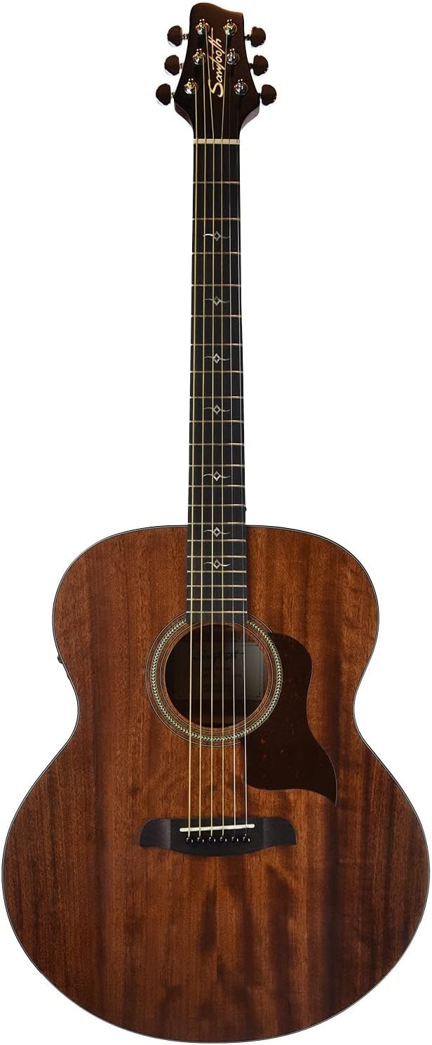 Sawtooth Mahogany Series Solid Mahogany Top Acoustic-Electric Jumbo Guitar Right-Handed