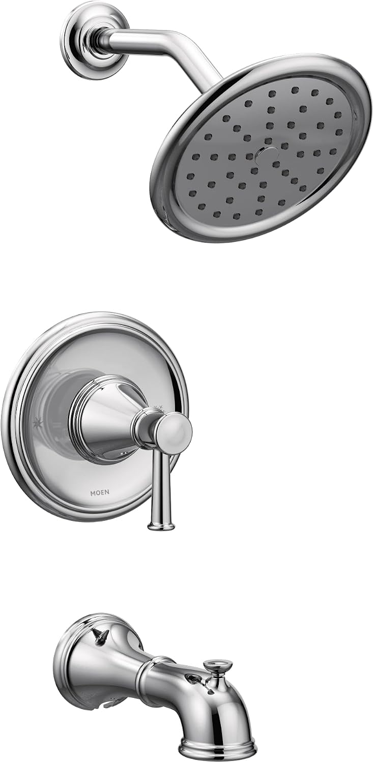 Moen T2313EP Belfield Posi-Temp Eco-Performance Tub/Shower Trim Kit Without Valve, Chrome
