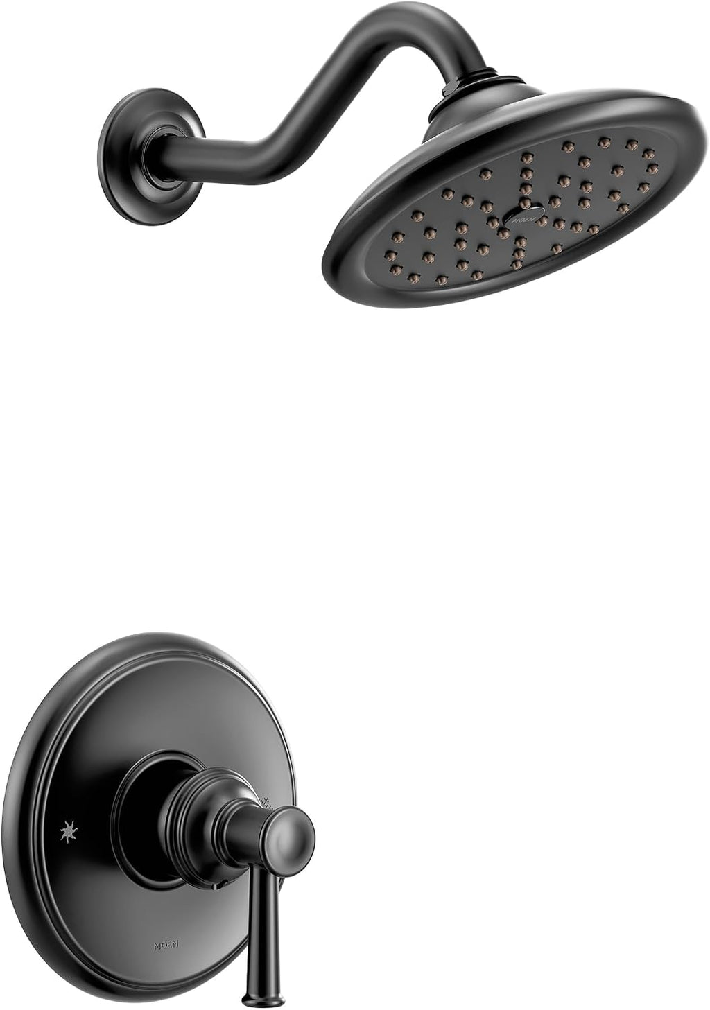 Moen UT3312EPBLBelfield M-CORE 3-Series 1-Handle Shower Trim Kit with Eco-Performance Showerhead, Valve Required
