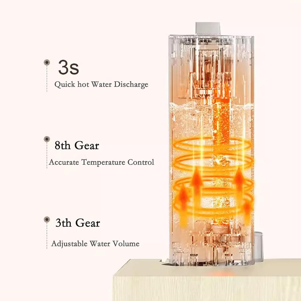 hot water dispensers Instant Hot Tea Bar Dispenser Household Water Dispenser Bottom Mounted Bucket for Boiling Water High-end New Model instant hot water dispenser (Color : A)