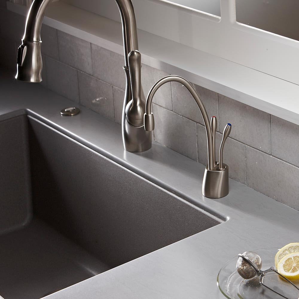 InSinkErator Contemporary Instant Hot and Cold Water Dispenser - Faucet Only, French Gold, F-HC1100FG