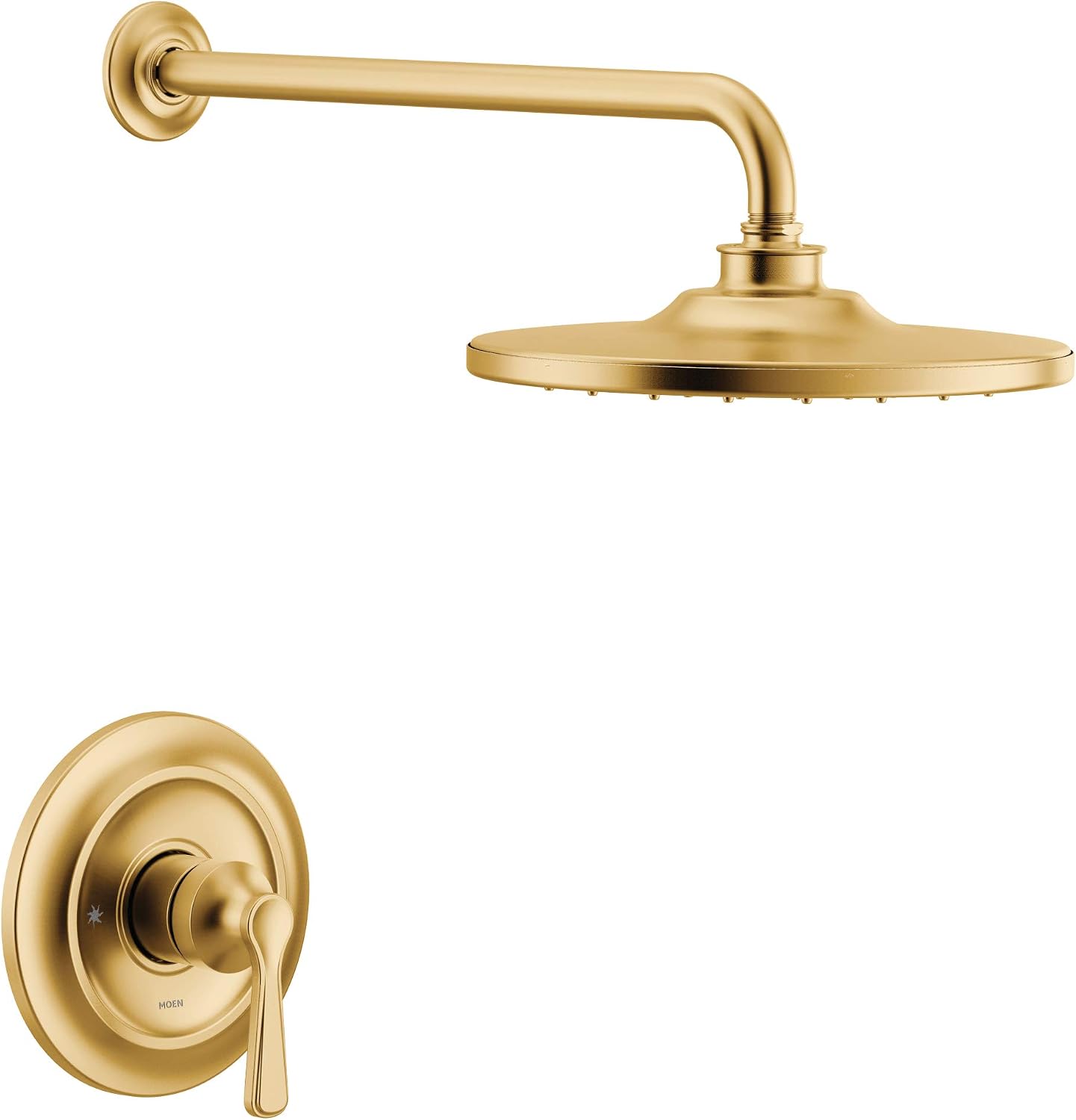 Moen UTS344302BG Colinet M-CORE 3-Series 1-Handle Shower Trim Kit, Valve Required, Brushed Gold