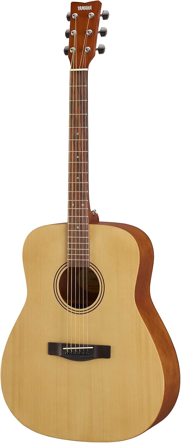 Yamaha F400 Acoustic Guitar for Beginners with Comfortable Scale Length and Spacing, Natural Satin Finish (Amazon Exclusive)