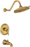 Moen UTS232104EPBG Weymouth M-CORE 2-Series 1-Handle Tub and Shower Trim Kit, Valve Required, Brushed Gold